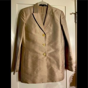 3 piece suit-jacket, pants, and skirt. All silk
